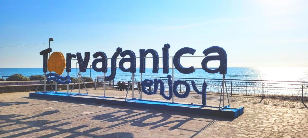 Romantische Villa am Meer mit Kamin Torvaianica Exterior foto